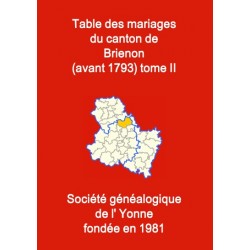 Canton de Brienon (89-07) - Tome 2 - M à Z