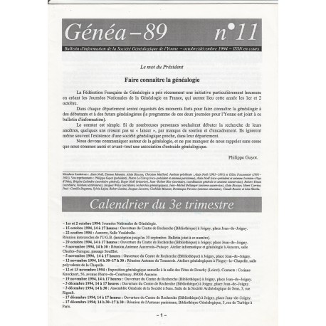 Généa 89 n°11