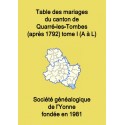 Canton de Quarré-les-Tombes (89-23) - Etat Civil - Tome 1 - A à L