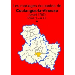 Canton de Coulanges-la-Vineuse (89-12) - Tome 1 - A à L