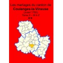 Canton de Coulanges-la-Vineuse (89-12) - Tome 2 - M à Z