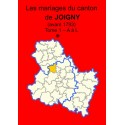 Canton de Joigny (89-19) - Tome 1 - A à L