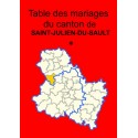 Canton de Saint-Julien-du-Sault (89-26) - Tome 1 - A à L