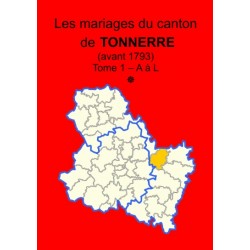Canton de Tonnerre (89-32) Tome 1 - A à L