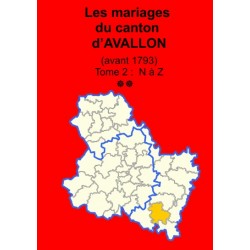 Canton d'Avallon (89-05) - Tome 2 - N à Z