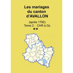 Canton d'Avallon (89-05) - Etat civil - Tome 2 - Chr à Gz