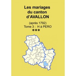 Canton d'Avallon (89-05) - Etat civil - Tome 3 - H à PERO
