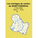 Canton de Saint-Fargeau (89-24) - Etat Civil - Tome 1 - A à H