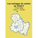 Canton de Toucy (89-) - Etat civil - Tome 1 - A à DR