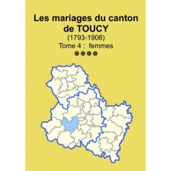 Canton de Toucy (89-33) - Etat civil - Tome 4 - Femmes