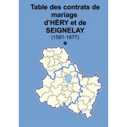 Tables des contrats de mariages des études d'Héry et Seignelay - Tome 1