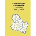 Canton d'Auxerre (89-03) - Etat Civil - Tome 1 A à Gf