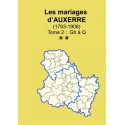 Canton d'Auxerre (89-03) - Etat Civil - Tome 2 Gh à Q