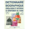 Dictionnaire biographique, généalogique et historique de l'Yonne - Tome 2 - Lettres D à K