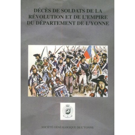 Relevés des fiches de décès des militaires de la Révolution et de l'Empire du département de l'Yonne