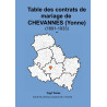 Tables des contrats de mariages de Chevannes
